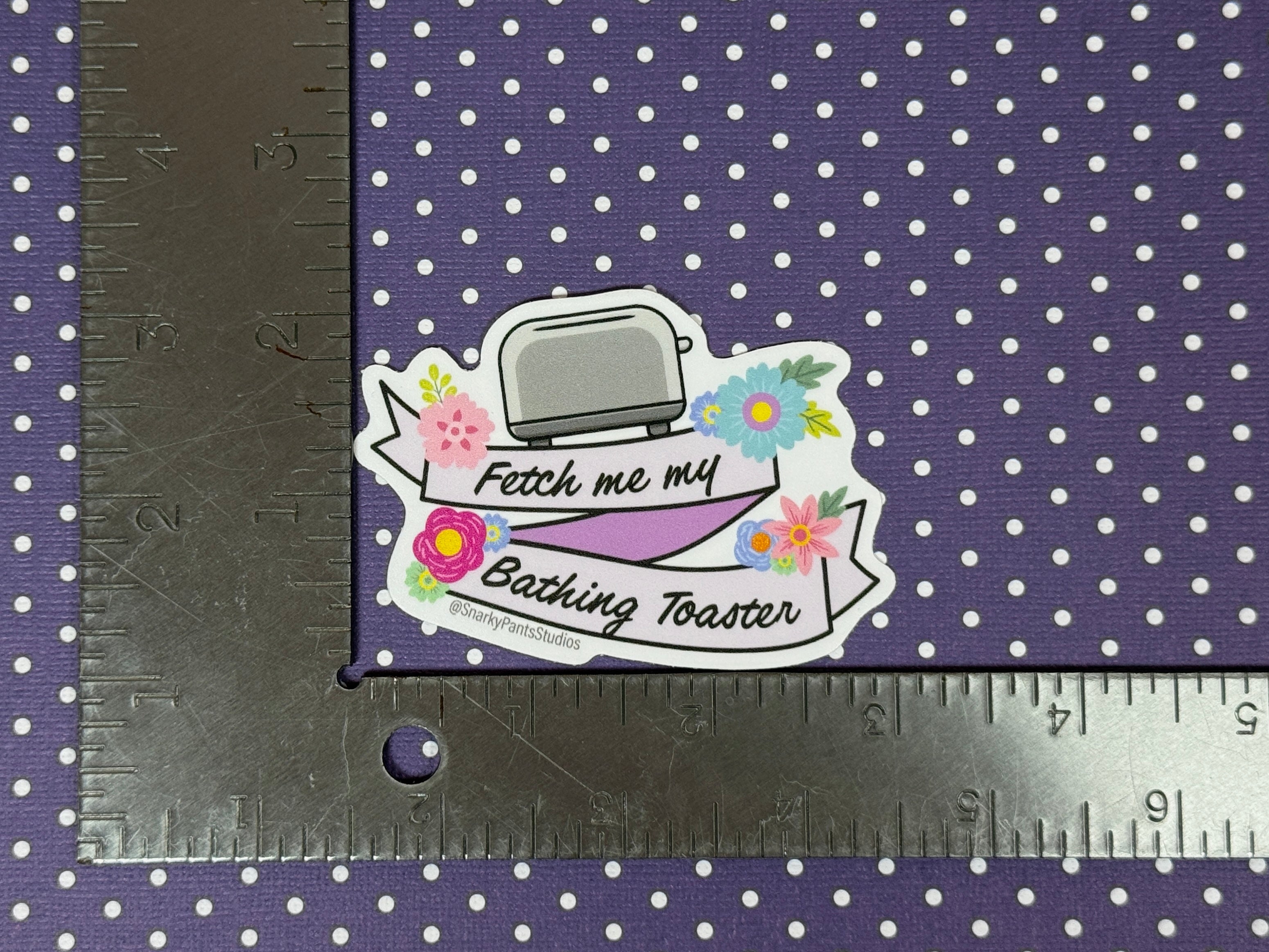 Fetch Me My Bathing Toaster Sticker