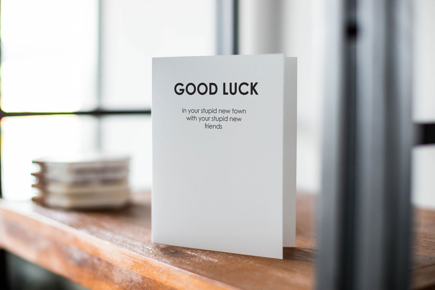 Good Luck Card, Moving Away Card, Funny Good Luck Card