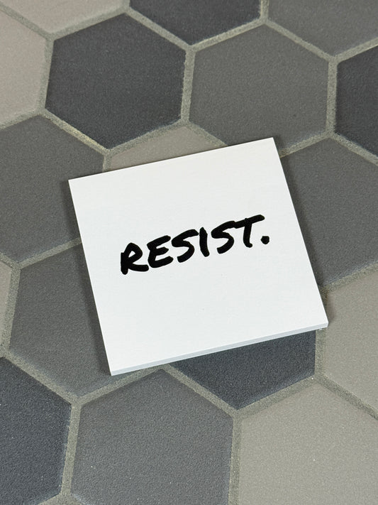 Resist Sticky Notes, Sticky Resistance Post-It Notes