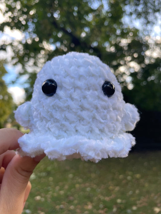 Glow in the Dark Ghost, Glowy Ghost, Crochet Glowing Ghost, Halloween Ghost Stuffie, Amigurumi Ghost