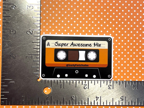 Super Awesome Mix Tape Sticker