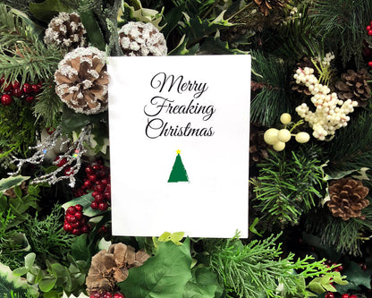 Merry Freaking Christmas, Christmas Card, Holidays Card, Snarky, Funny, Mature