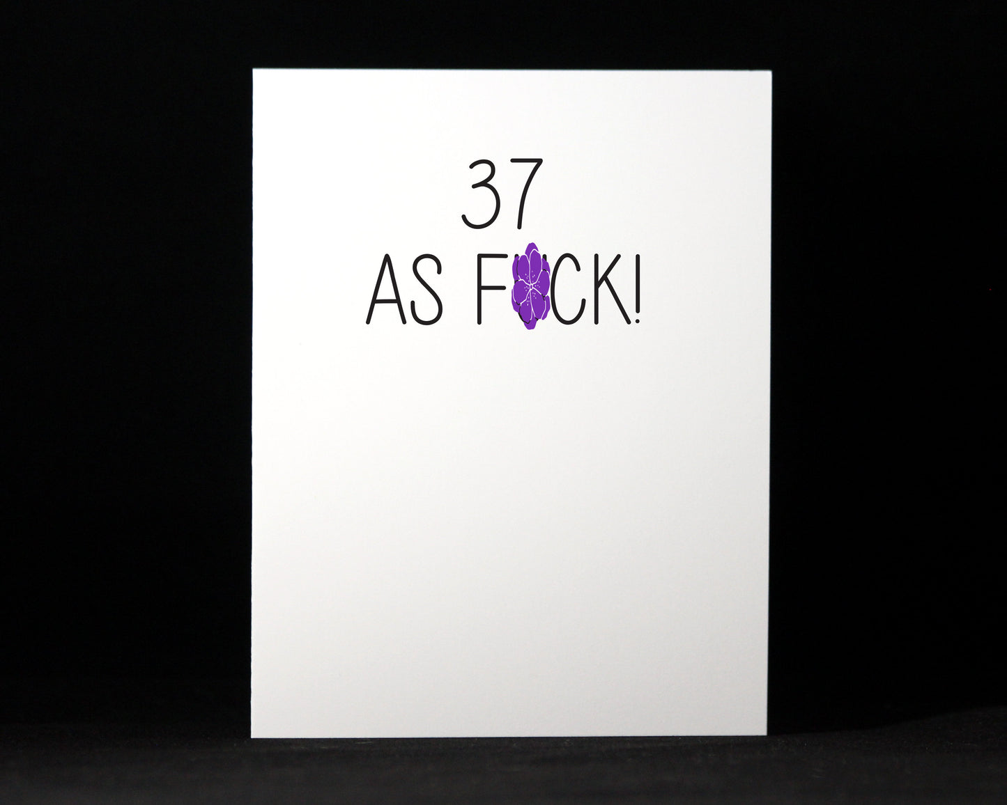 Custom Age Birthday, Happy Birthday as Fuck, Birthday, Snarky, Card, Funny