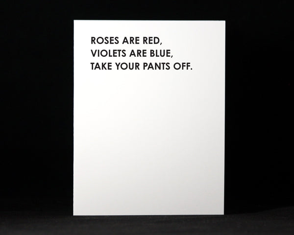 Roses are red, Romantic, Anniversary, Happy, Friendship, Love, Valentine, Snarky, Cards