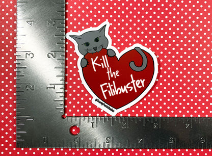 Kill the Filibuster Sticker, Laptop Sticker