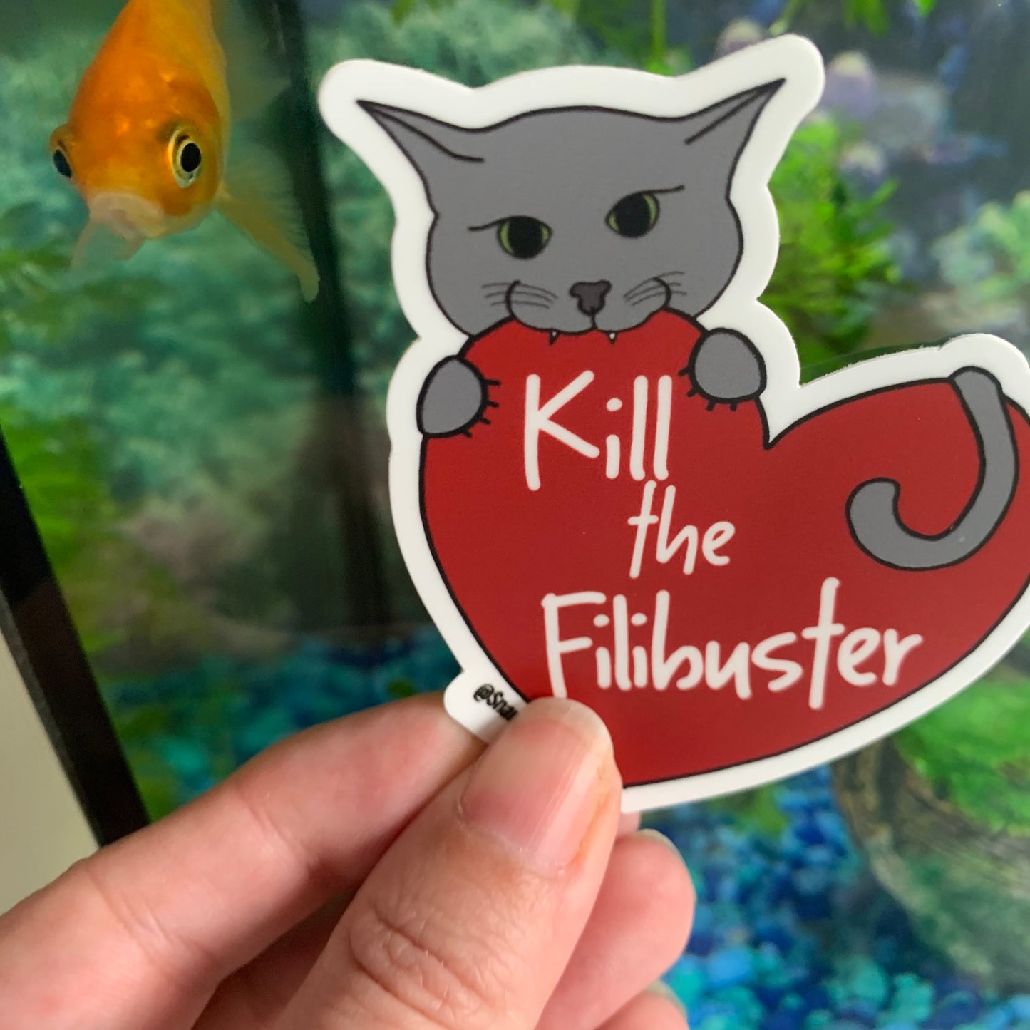 Kill the Filibuster Sticker, Laptop Sticker