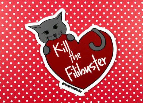Kill the Filibuster Sticker, Laptop Sticker