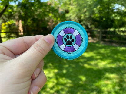 Rescued Me - Teal, Pet Achievement Badge