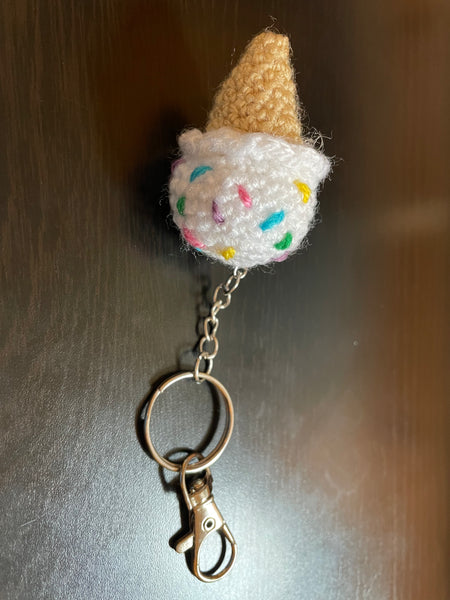 Ice Cream Cone Keychain