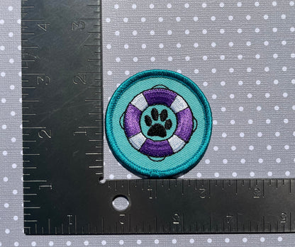 Rescued Me - Teal, Pet Achievement Badge