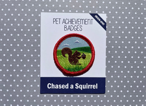 Chased a Squirrel, Pet Achievement Badge