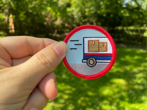 Protected House from Delivery Person, Pet Achievement Badge