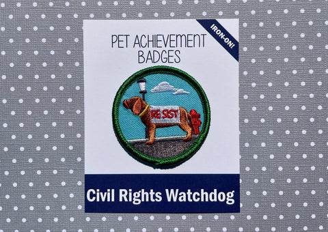 Civil Rights Watchdog, Pet Achievement Badge