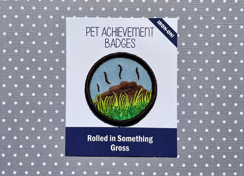 Rolled in Something Gross, Pet Achievement Badge