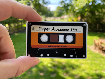 Super Awesome Mix Tape Sticker