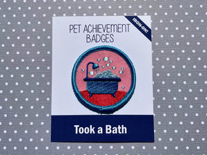 Took a Bath, Pet Achievement Badge