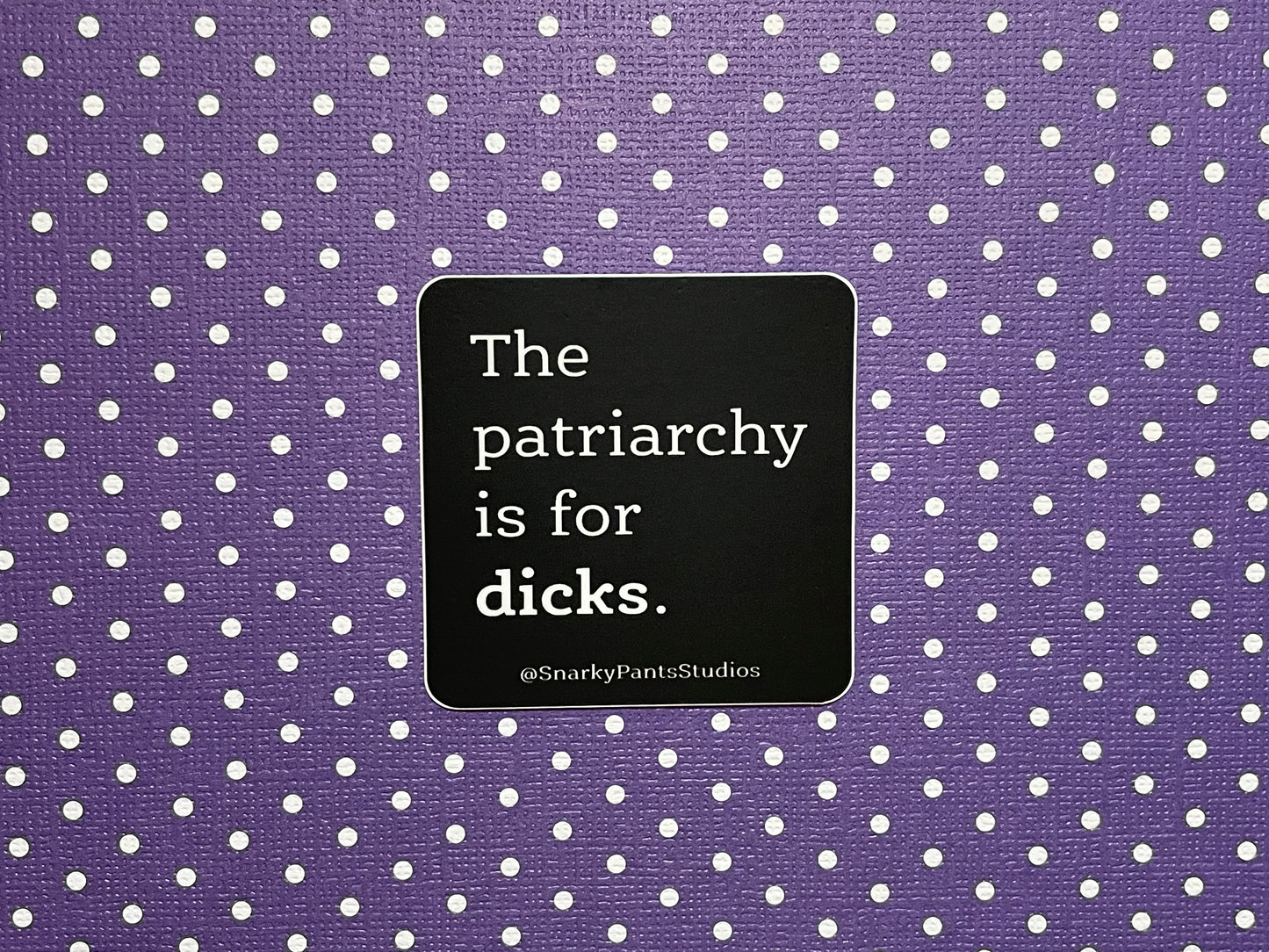 The Patriarchy is for Dicks Sticker